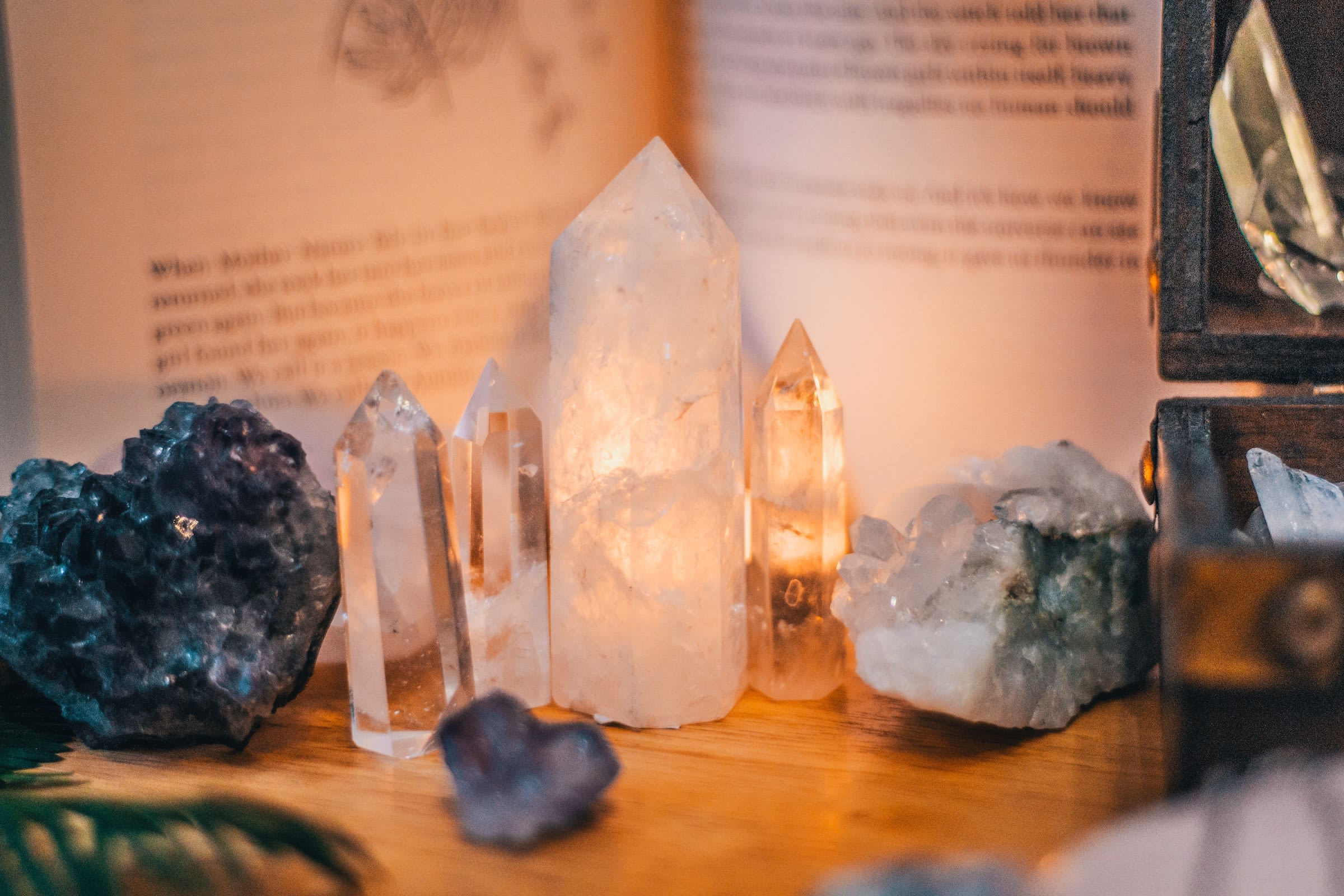 crystal healing alter